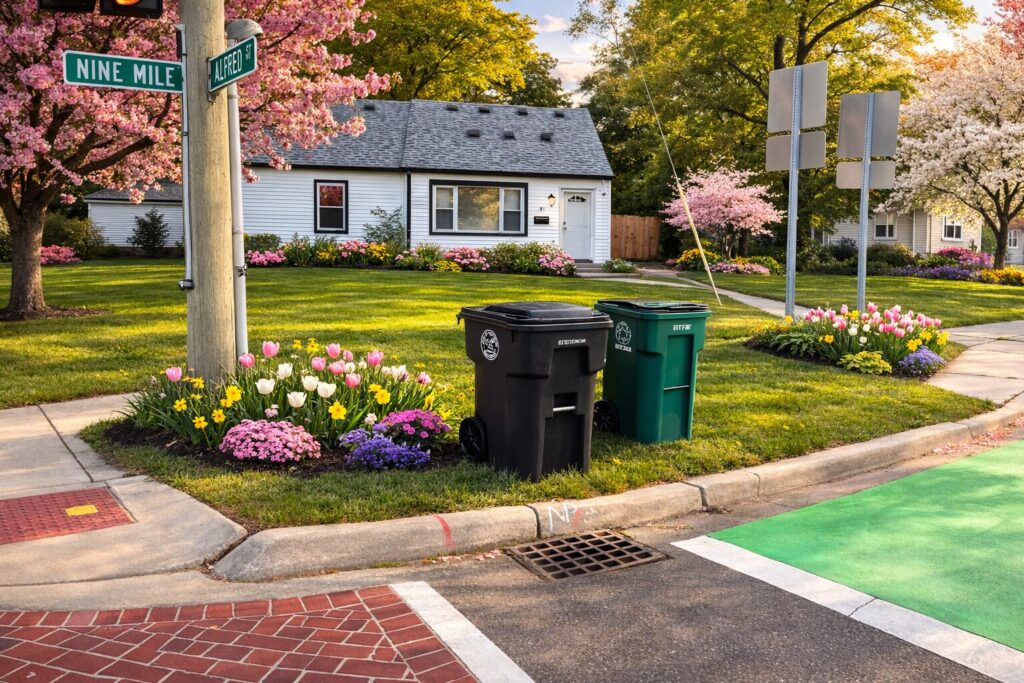 Lawn striping example